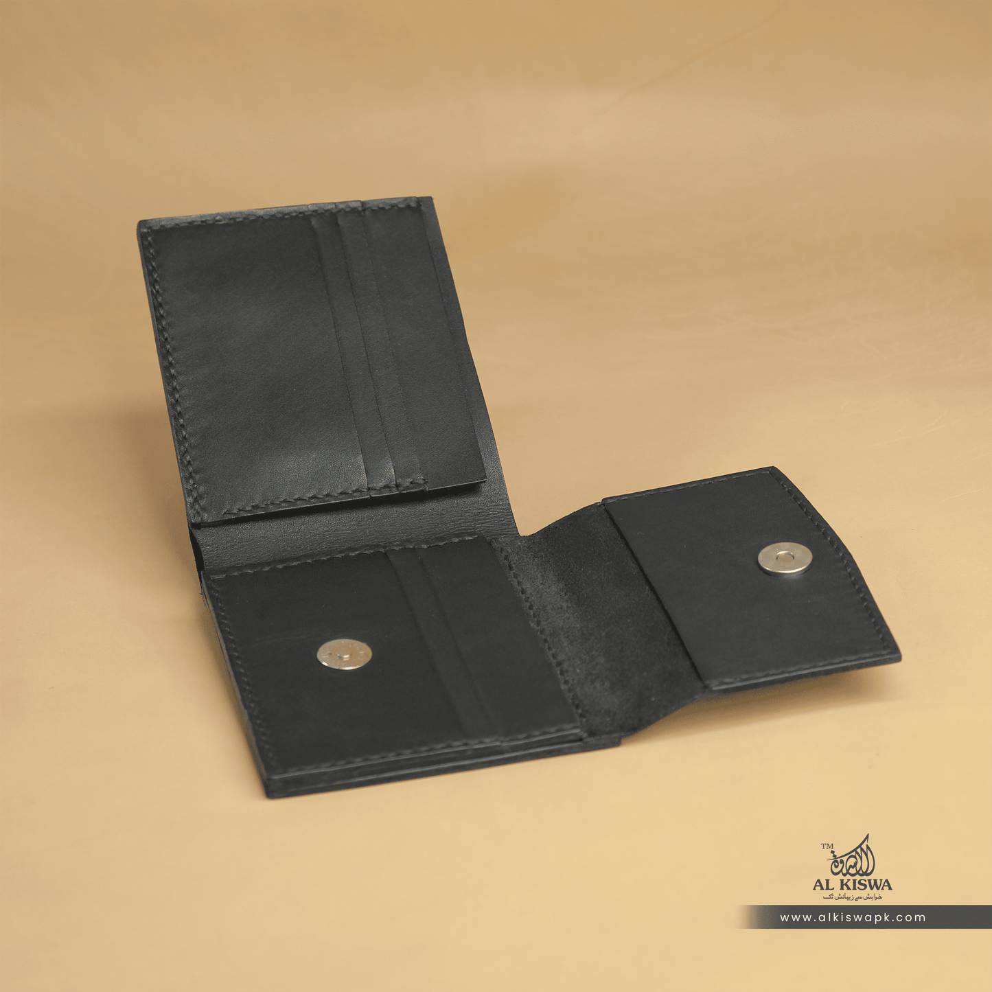 BiFold Classic With Coin Pockets-01 (BLACK)