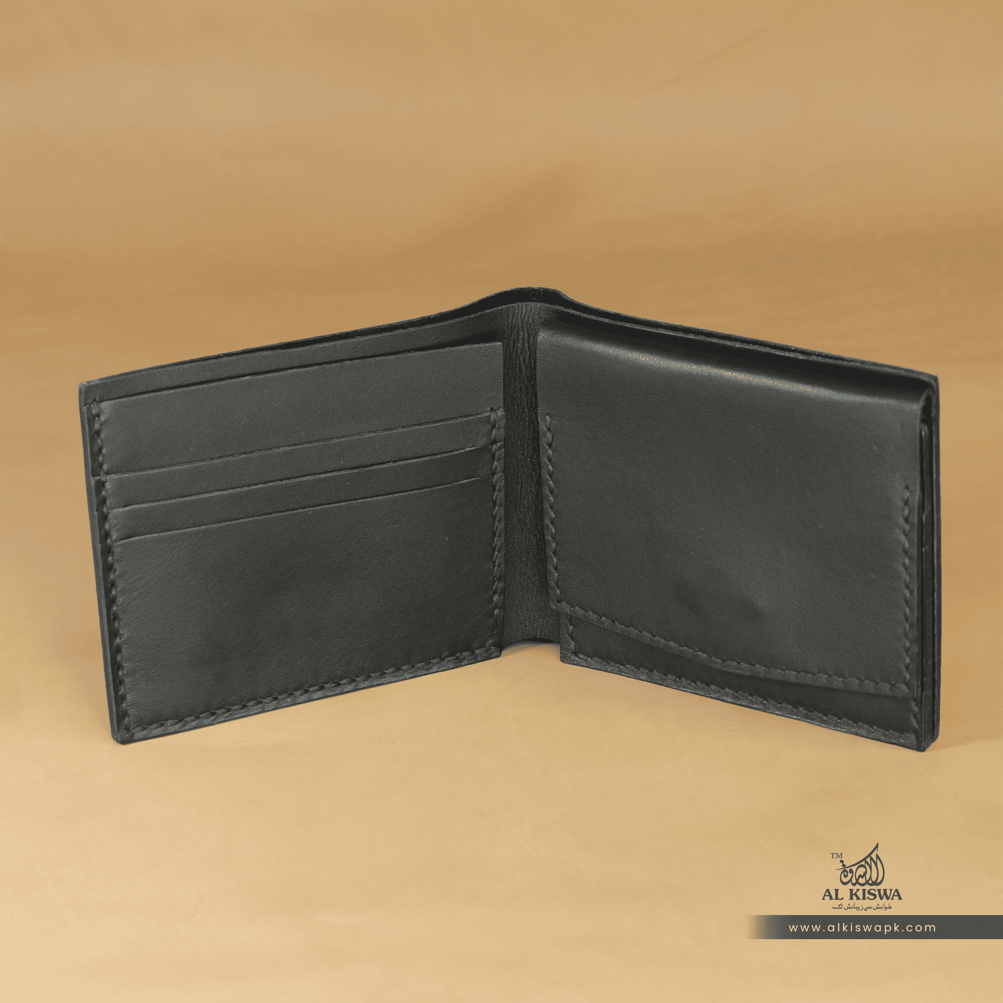 BiFold Classic With Coin Pockets-01 (BLACK)