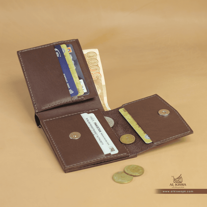 BiFold Classic With Coin Pockets-01 (BROWN)